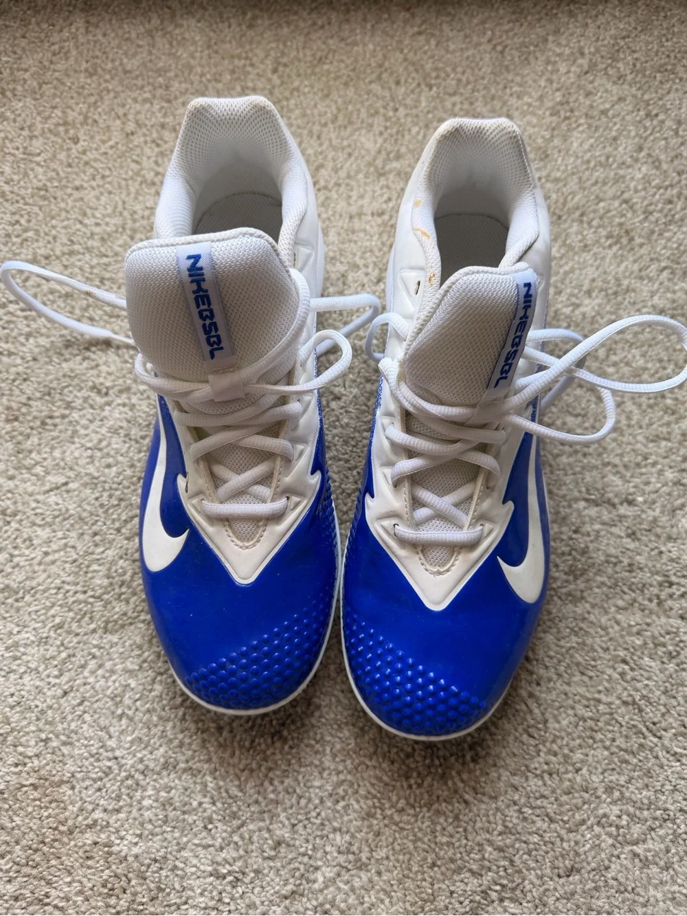Nike BSBL Lunarlon Vapor Blue baseball cleats
